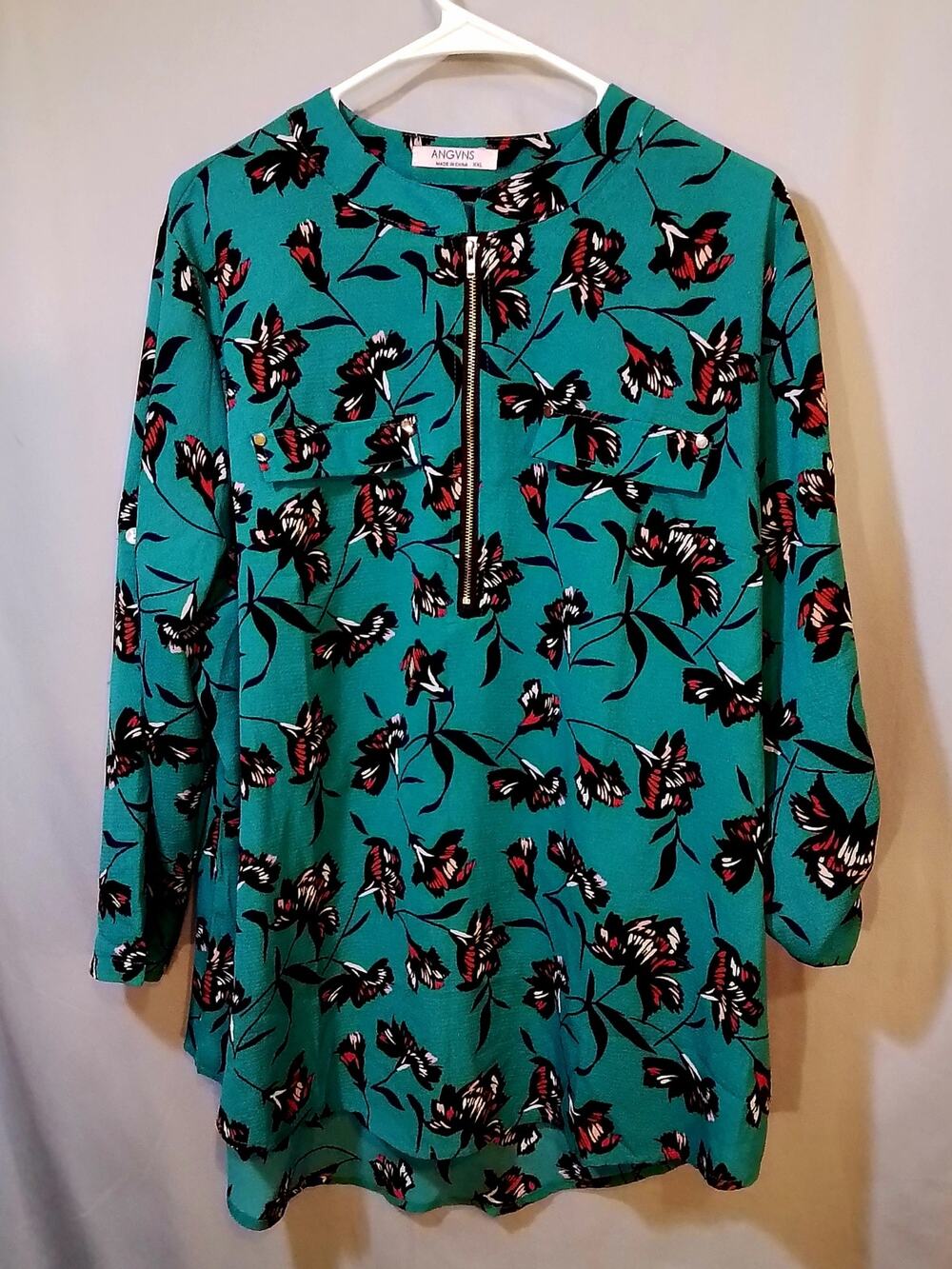 Green Blouse Angvns